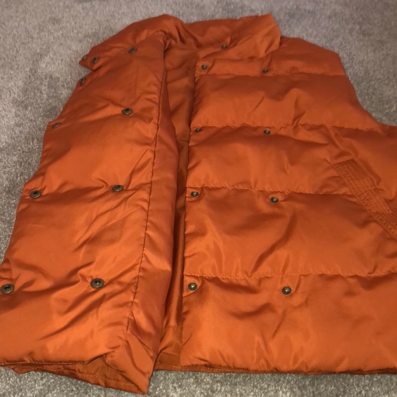 (Gibson Latimer) orange puffy vest NWOT - Picture 3 of 6